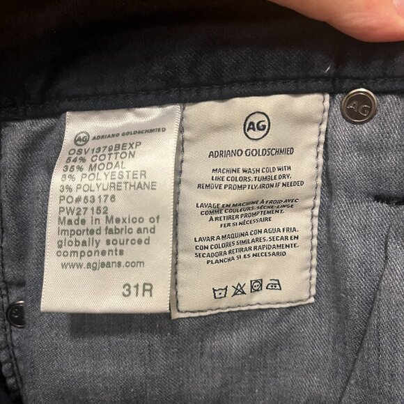 EUC AG Adriano Goldschmied Farrah Skinny High-Rise Skinny Velvet Jeans Size 31R - Picture 2 of 8